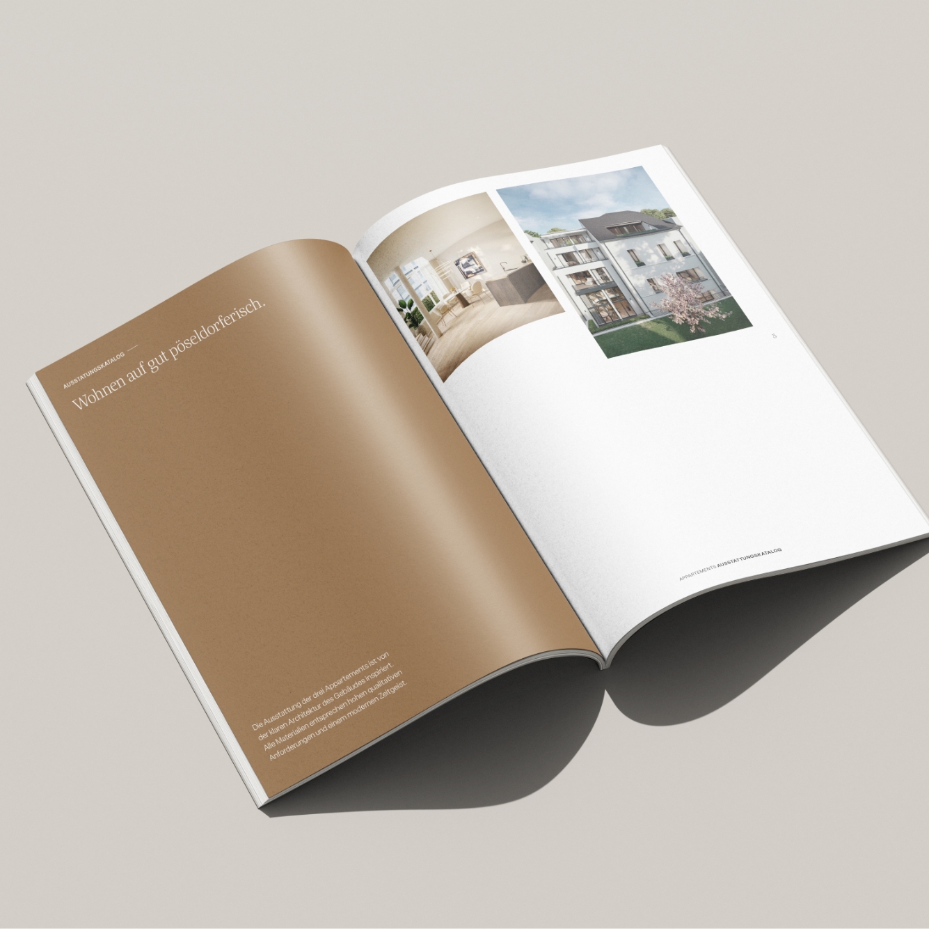 Studio Stertz Immobilienbranding – hochwertige Imagebroschüre für Wohnimmobilie in Hamburg Pöseldorf