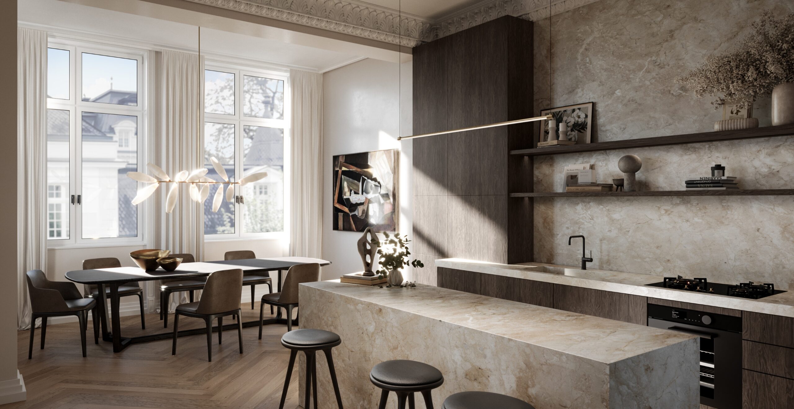 Immobilienvisualisierung Hamburg – hochwertiges Interior Design Branding von Studio Stertz“